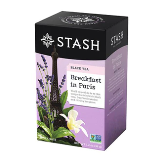 Stash Tea Breakfast in Paris Black Herbal Tea 18 bags