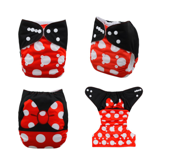 Alva Baby Cloth Diapers Washable Reusable Real Cloth Pocket Nappy Diaper Only No Insert For 3-15kg 6.6-33.1Ibs Baby And Newborn D9