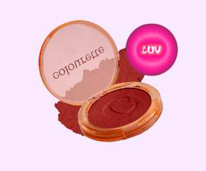 Colourette Colourbounce Jelly-to-Powder Blush in Luv [Ultra-pigmented, Lightweight, Long-weight]