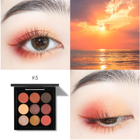 FOCALLURE 9 Colors Shimmer Matte Pigment Eyeshadow Palette