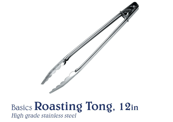 Chef's Classics Basics Stainless Steel Roasting Tong, 12in