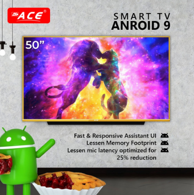 ACE 50" Slim Full HD Smart TV Aluminum Gold LED-605 DK5L Android 9.0