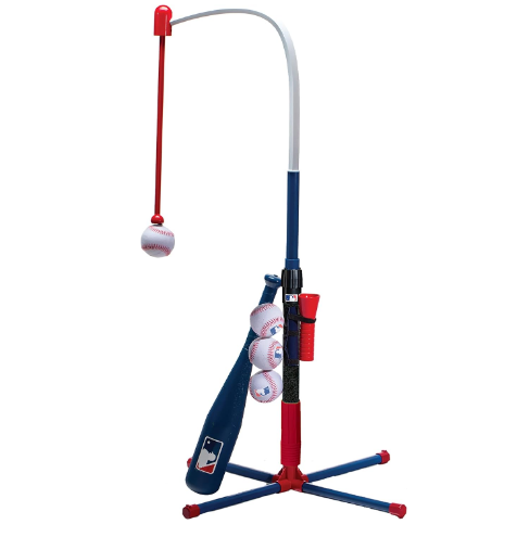 Franklin Sports Grow-with-Me Kids Baseball Batting Tee + Stand Set for Youth + Toddlers - Youth Baseball, Softball + Teeball Hitting Tee Set for Boys + Girls