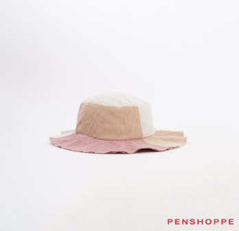 Penshoppe Patchwork Bucket Hat For Women Multi-Color Combination
