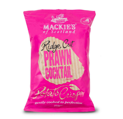 Mackie's Ridge Cut Prawn Cocktail Potato Crisps 150g