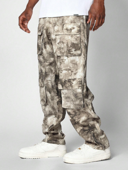 SUMWON Camo Cargo Pants With All Over Print
