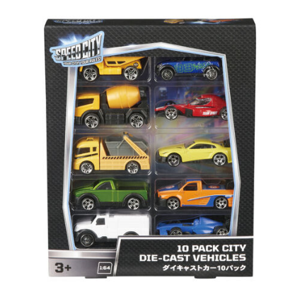 Speed City 10 pack Diecast Vehicle (Construction Vehicle)
