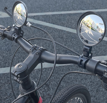 2Pack Bike Side Mirror 360 Rotatable Mirrors Waterproof Bicycle Rearview Mirror Bike Accessories