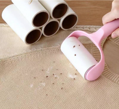 Sticky Roller Sticky Dust Paper Tearable Adhesive Brush Clothes Lint Brush Hair Remover