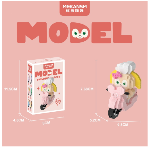 Building Block Toys Educational Toy Gift for Girls Desktop Decoration Cute LinaBeII L33