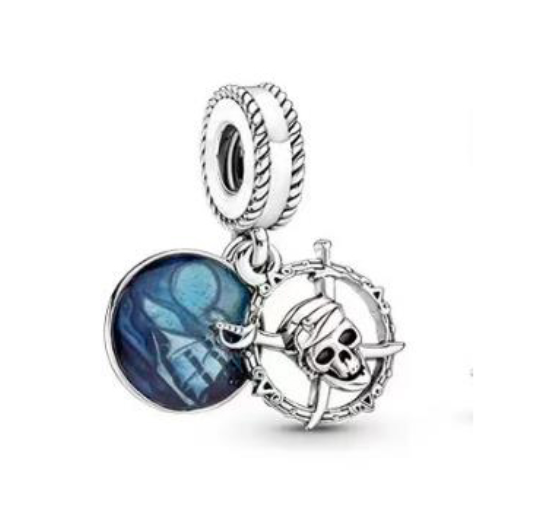 925 Silver Trinkets Balloon Charms Beads for Bracelet Pan Security Chain d026