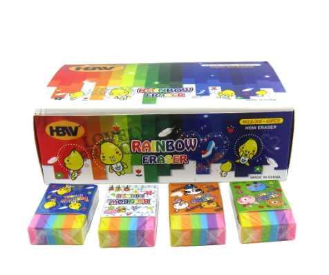 HBW Rainbow Eraser E-306