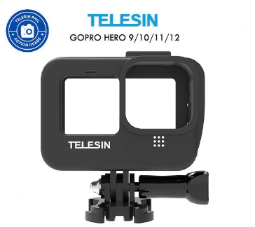 TELESIN PU Protection Frame Case for GoPro Hero 12, 11, 10, 9 Action Cameras GP-FMS-903