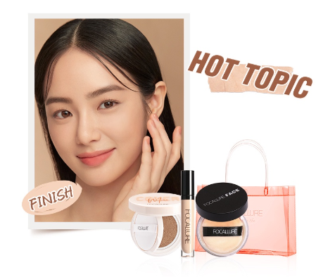 Focallure Face Makeup Set 6 Items Beauty  Eyebrow Eyeliner Matte Lipstick Foundation