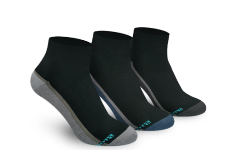 Biofresh Men’s Antimicrobial Cotton Ankle Lite Crew Socks