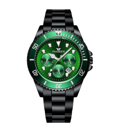FNGEEN 8080 Men's Quartz Watch BLACK GREEN