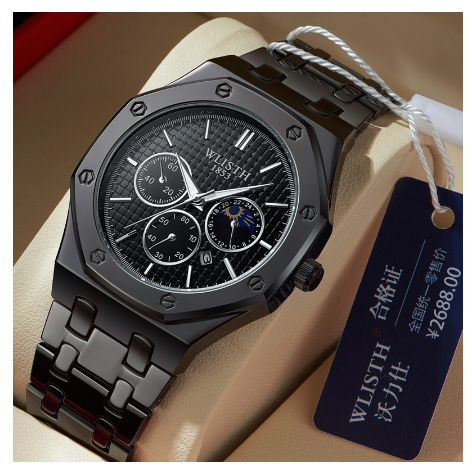 Original Luxury Fashion Retro Men's Watch Business Quartz Waterproof Casual Stainless Steel Watch M2