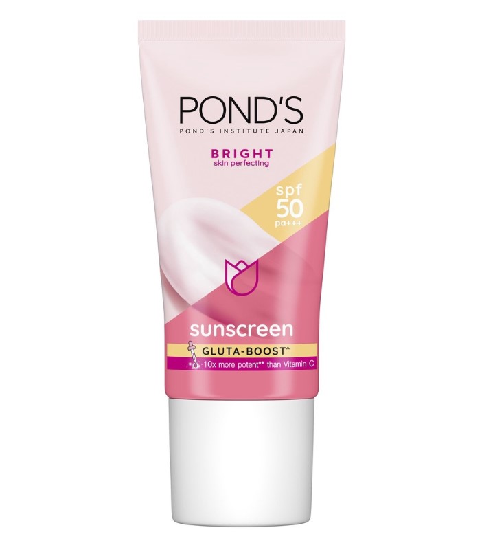 Ponds Bright Sunscreen SPF 50 Plus with Niacinamide for Brighter Protected Skin 30G
