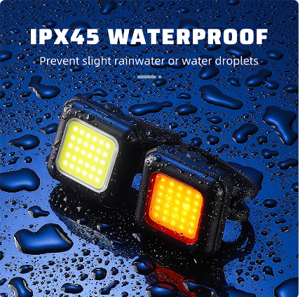 WEST BIKING Bike Light Cycling Bicycle Front Rear Light Type-C Charge Headlight Light Warning Taillight LED Lantern Bike Parts