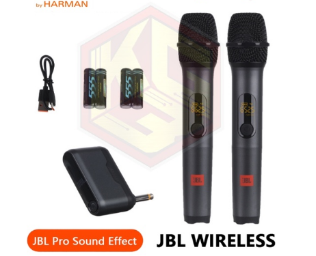 JBL Wireless Microphone Dual Wireless System Ultra HD Vocals for karaoke