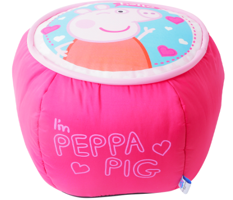 Peppa Pig Soft Seat In PVC Bag with Red Handle Straps