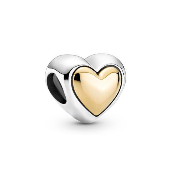 2023 New 925 Silver Pandora Charms Heart Love Family Bracelet Pendant Charm Jewelry S28