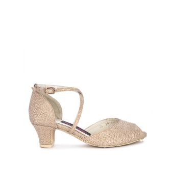 Carmelletes Glittery Fabric Dancing Shoes