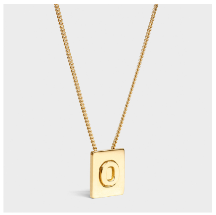 Lisa Same Style Letter Necklace Female Titanium Steel Does Not Fade Summer Girlfriends Simple Pendant Pearl Chain Korean Version Q