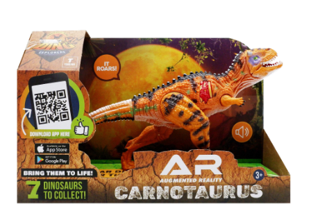 Prexio AR Dino Augmented Reality Carnotaurus Figure