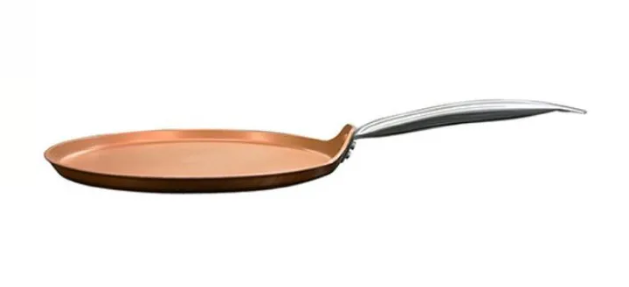 Masflex 28cm copper multi-purpose round flat pan