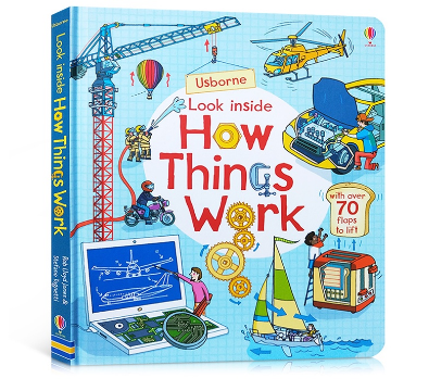Usborne Look Inside How Things Work 3D Flip Picture Book for Kids Children Educational Board Book