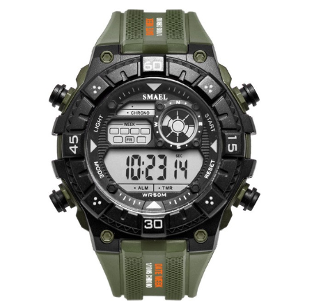SMAEL Watch Sport Watches for Men 50M Waterproof Multifunction Digital Wristwatches Mens Complete Calendar Watch 1439 M3
