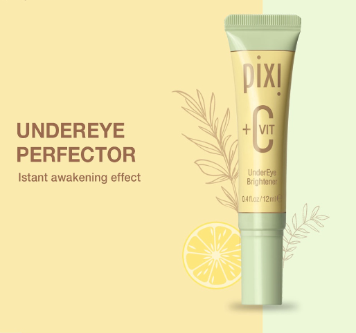 Pixi +C Vit Under Eye Brightener 12ML - Reduces Dark Circles Minimizes Puffiness, and Hydrates