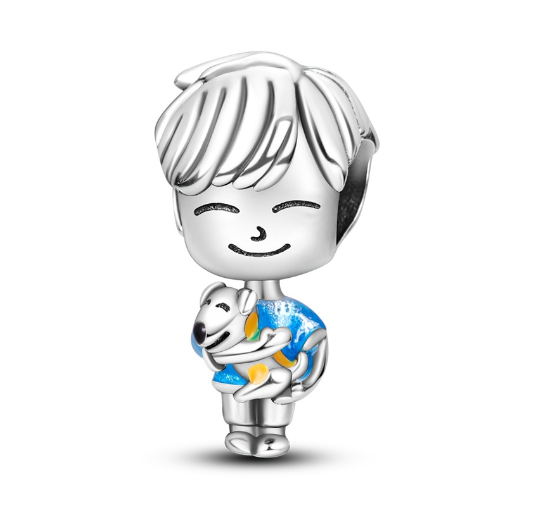 S925 Silver Charm Gorgeous Firework Beads Suitable For Pandora Bracelet Necklace Exquisite Bricolage Jewelry d22