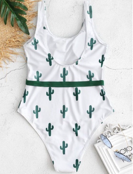 Korean swimwear Korean swimsuit High Waist One Piece Cross Strap Swimwear Beachwear