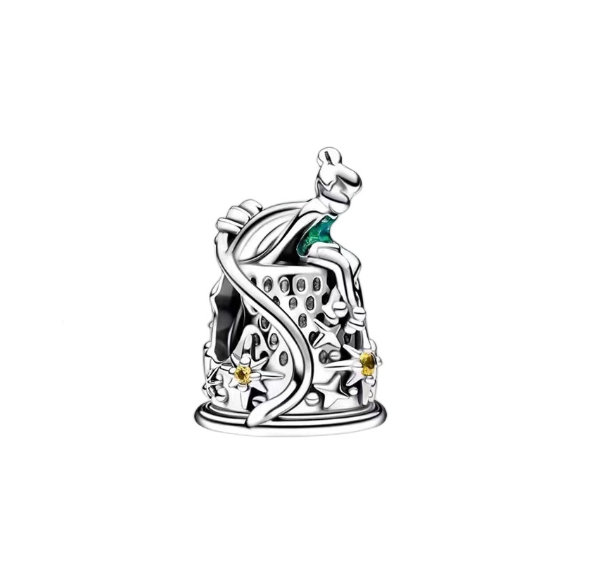 S925 Pandora Disney Series Charm Pendant Pumpkin Car with Beadles Suitable for Pandora Bracelet Exquisite Jewelry Gift s43