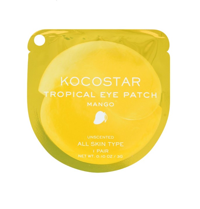 Kocostar Korean Mango Tropical Hydrogel Patch for Hydration And Puffiness Dark Under Eye 1pc