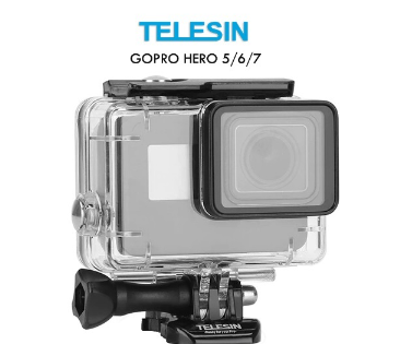 TELESIN 30M Waterproof Case for GoPro Hero 7, 6, 5 Action Cameras GP-WTP-501