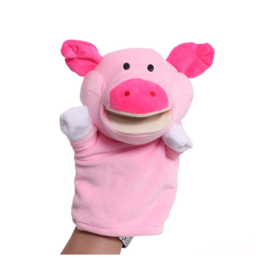 Animal Hand Puppet Cartoon Plush Toys Educational Pretend Telling Story Doll Kid Gifts 023