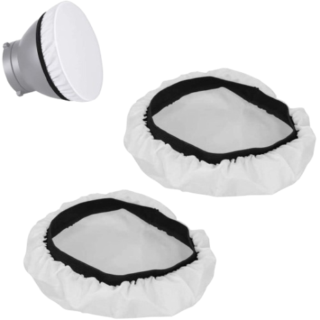 Selens 2-Pack Photography Soft White Diffuser Cloth 7"/180mm for Studio Flash Strobe Light Reflector Sparkler