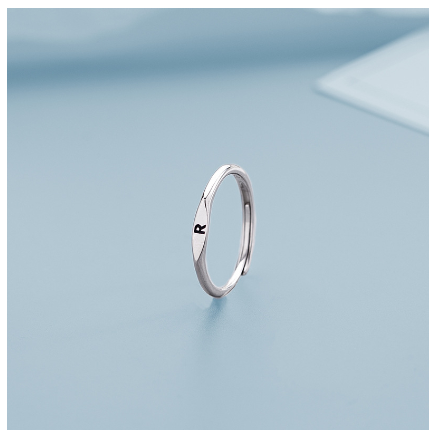Fashion 925 Silver 26 A-Z Initial Letters Open Ring Birthday Jewelry Adjustable Gift For Women R