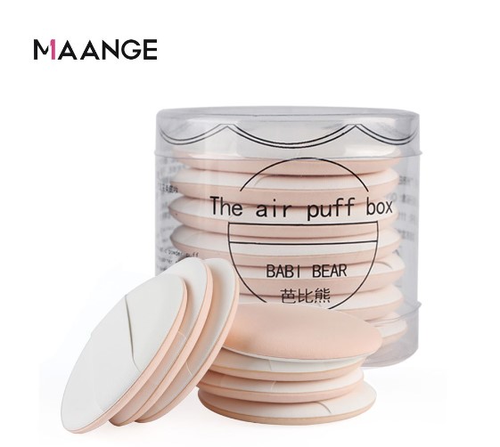 Maange Air Cushion Puffs Makeup Sponge Puff for Bb Cream 7 Pcs Skin Color