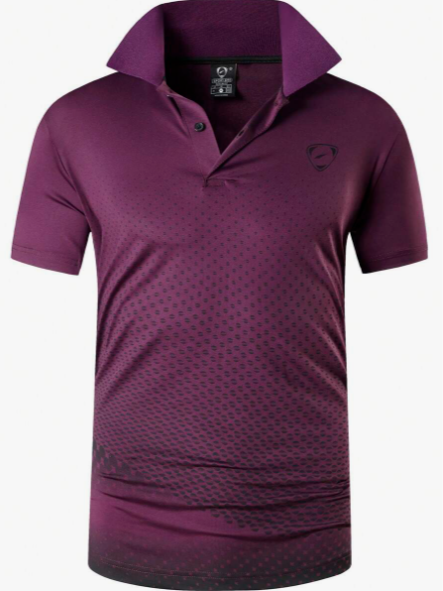 1pc Men's Sporty Moisture-Wicking Polo Shirt For Tennis, Golf, Bowling And Polo