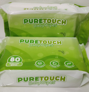 BABY WIPES Pure Touch & Baby Anne Vitamin E & Aloe Vera Moisturizing