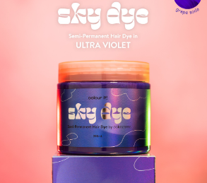 Colourette Sky Dye in Ultra Violet [Violet, Semi-Permanent Hair Dye, Conditioning Color Treatment]