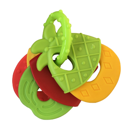 iBaby Baby Fruits Vegetables Teether Rattle Toy BPA Free Hand Grips Toy for Baby Kids Boy Girl