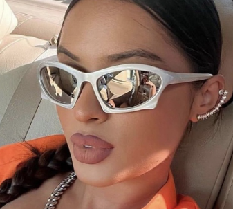 Trend Steampunk Sunglasses Goggle Women Men Fashion Punk Eyewear Female Y2k Mirror Shades Eyeglasses UV400