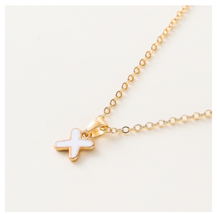 St.kunkka Three-Dimensional Metal English Letter Pendant Necklace Ladies Necklace A-Z for Gift X