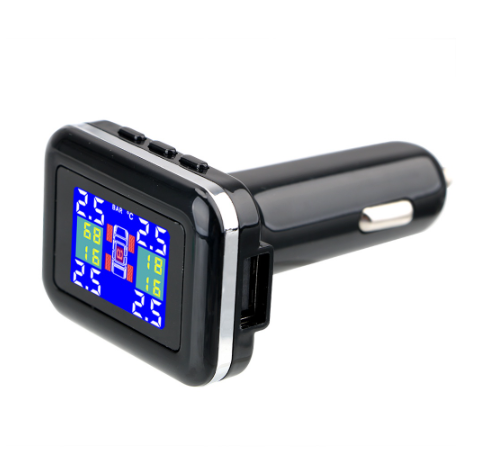 TPMS Car Tire Pressure Alarm Monitor System 4 External Sensors Tyre Pressure Temperature Warning