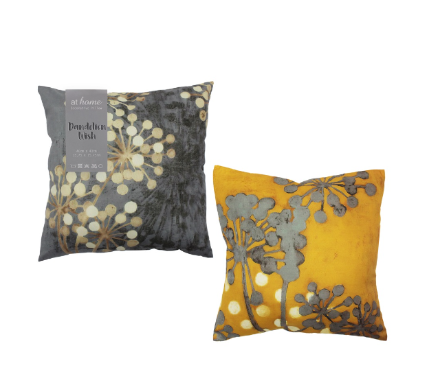 At Home Cushion w/ Pillow Case - Ray Sparkle Throw -Sofa, Living Room, Bedroom Home Decor